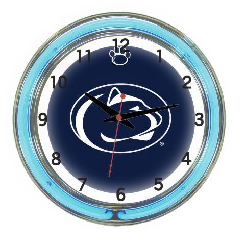 Penn State 18 Inch Neon Clock