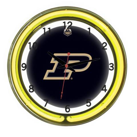 Purdue Boilermakers 18 Inch Neon Wall Clock