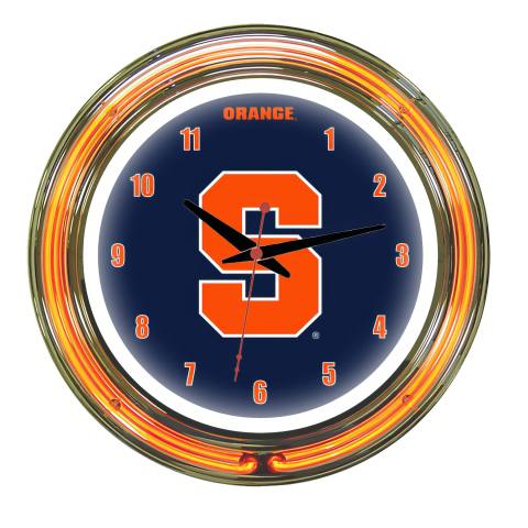 Syracuse Orange 14 Inch Neon Clock