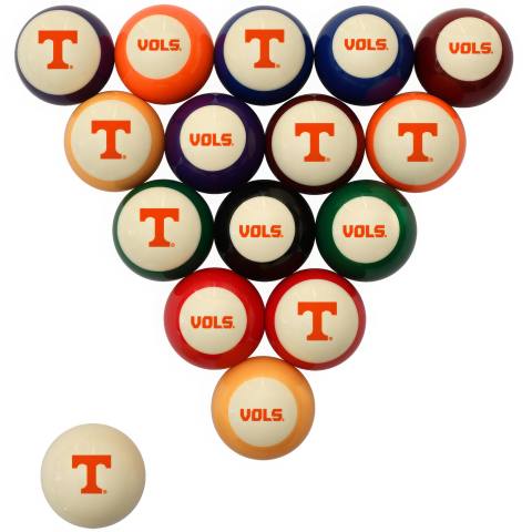 Tennessee Volunteers Pool Ball Set