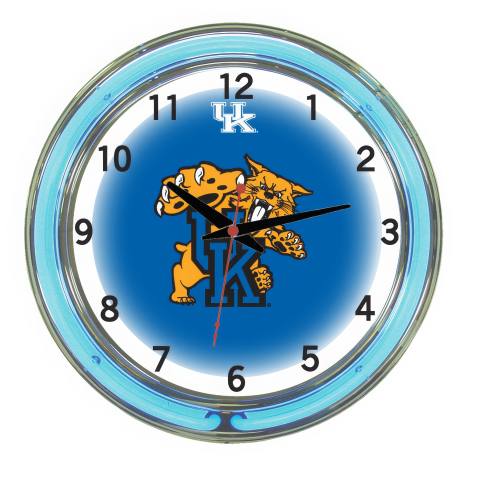 Kentucky Wildcats 18 Inch Neon Clock