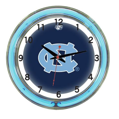 North Carolina Tar Heels 18 Inch Neon Clock
