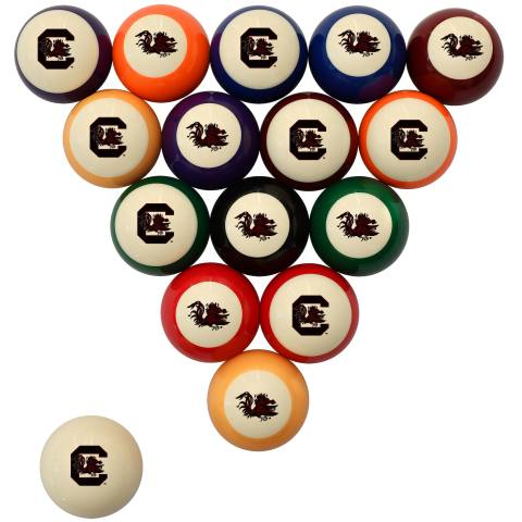 South Carolina Gamecocks Pool Ball Set