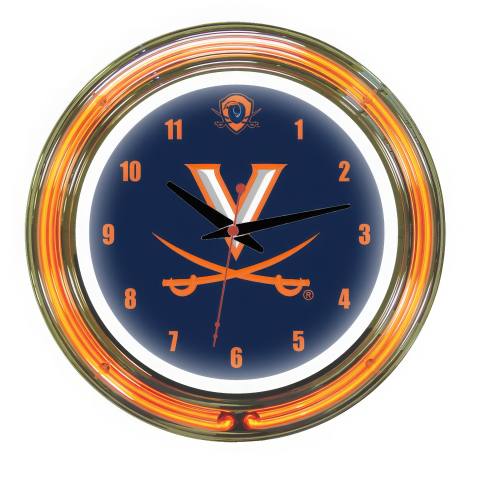 Virginia Cavaliers 14 Inch Neon Clock