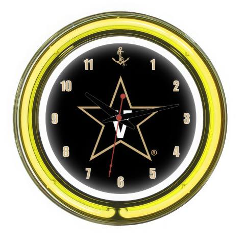 Vanderbilt Commodores 14 Inch Neon Clock