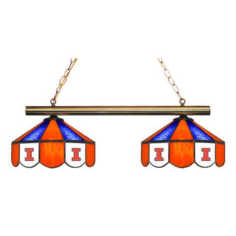 Illinois Fighting Illini 2 Shade Game Lamp