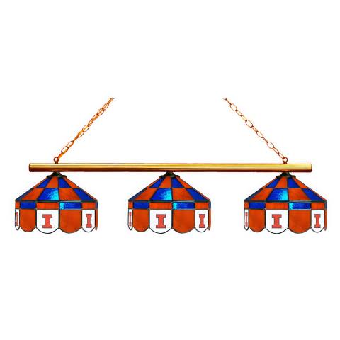 Illinois Fighting Illini Executive 3 Shade Billiard Lamp