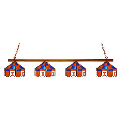 Illinois Fighting Illini Executive 4 Light Billiard Light