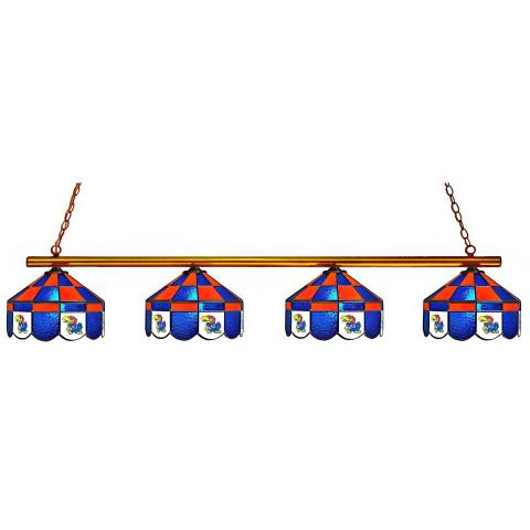 Kansas Jayhawks Executive 4 Light Billiard Light