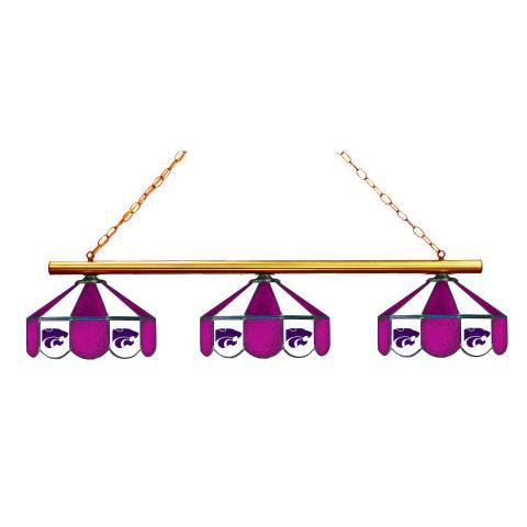 Kansas State Wildcats 3 Shade Billiard Lamp