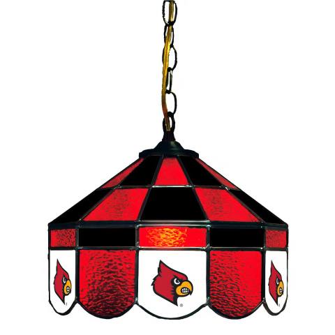 Louisville Cardinals 14 Inch Executive Swag Hanging Lamp
