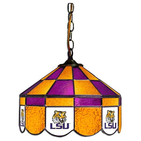 LSU Tigers 14 Inch Executive Swag Hanging Lamp