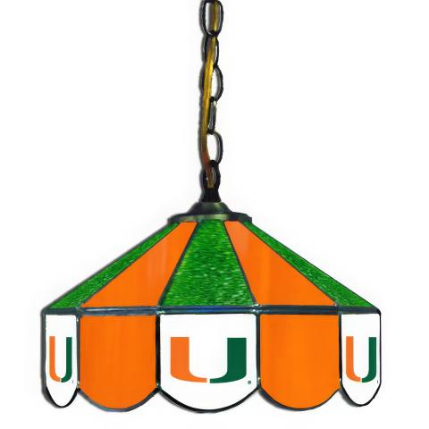 Miami Hurricanes 14 Inch Swag Light