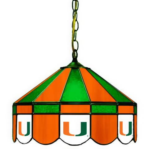 Miami Hurricanes 16 Inch Swag Light