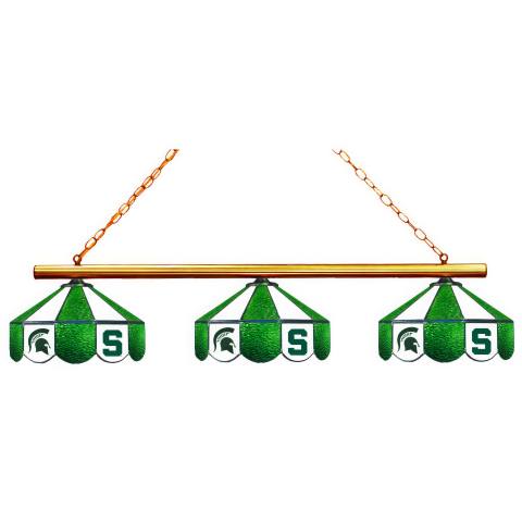 Michigan State Spartans 3 Shade Billiard Light