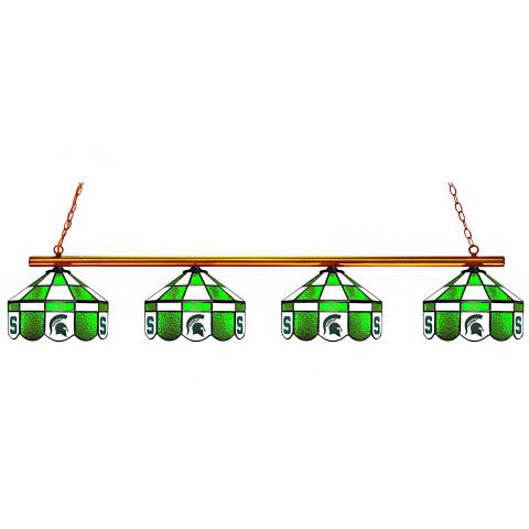 Michigan State Spartans 4 Shade Executive Billiard Lamp