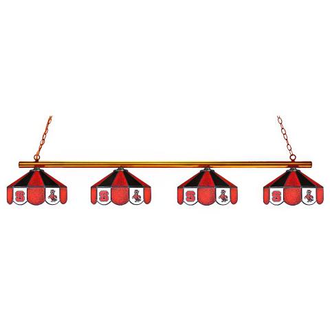 NC State Wolfpack 4 Shade Billiard Lamp