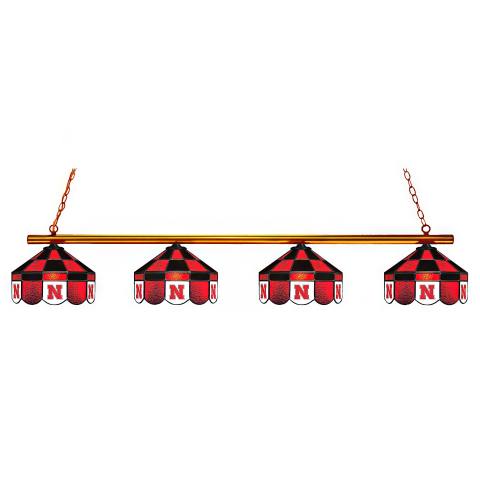 Nebraska Cornhuskers Executive 4 Light Billiard Light