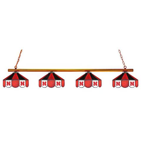 Nebraska Cornhuskers 4 Shade Billiard Lamp