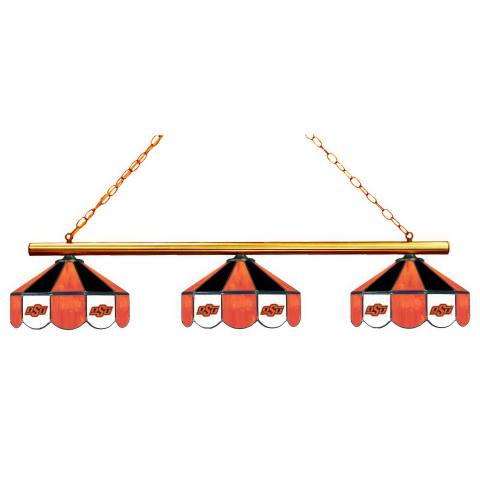 Oklahoma State Cowboys 3 Shade Billiard Lamp