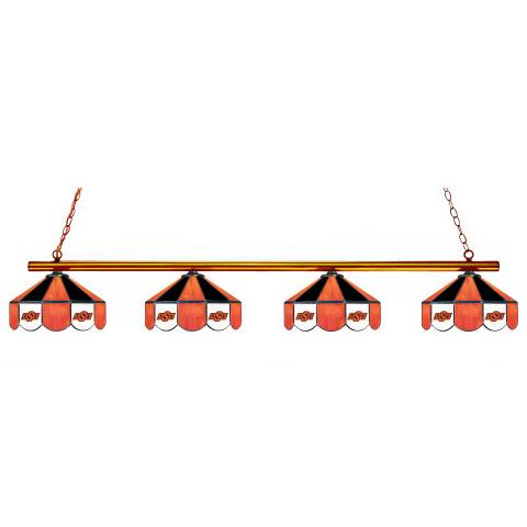 Oklahoma State Cowboys 4 Shade Billiard Lamp