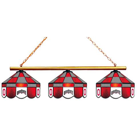 Ohio State Buckeyes Executive 3 Shade Billiard Lamp