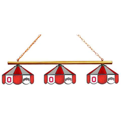 Ohio State Buckeyes 3 Shade Billiard Lamp