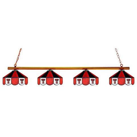 Texas Tech Red Raiders 4 Shade Billiard Lamp