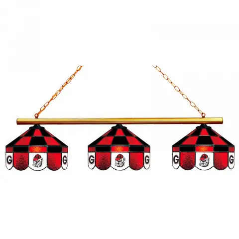 Georgia Bulldogs Executive 3 Shade Billiard Lamp