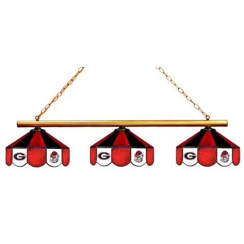 Georgia Bulldogs 3 Shade Billiard Lamp