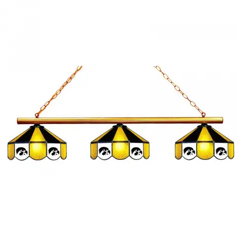 Iowa Hawkeyes 3 Shade Billiard Lamp