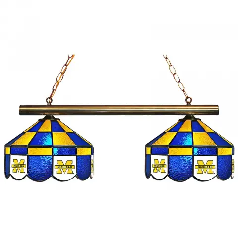 Michigan Wolverines Executive 2 Shade Game Lamp