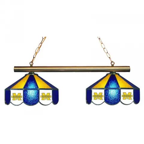 Michigan Wolverines 2 Shade Game Lamp