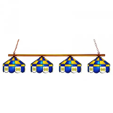 Michigan Wolverines Executive 4 Light Billiard Light