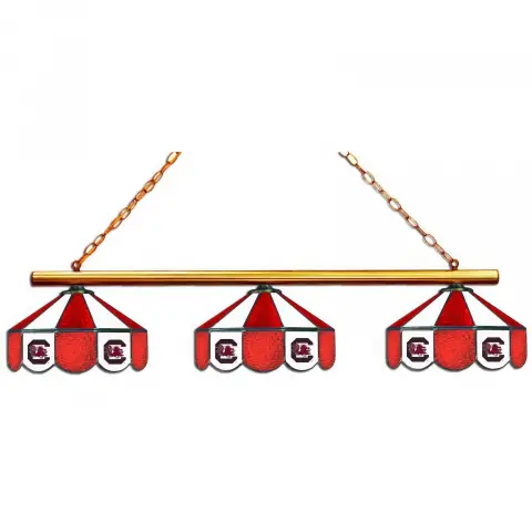 South Carolina Gamecocks 3 Shade Billiard Lamp