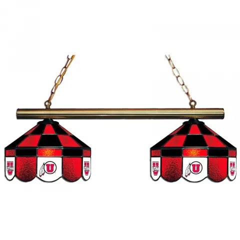 Utah Utes 2 Shade Executive Game Table Light