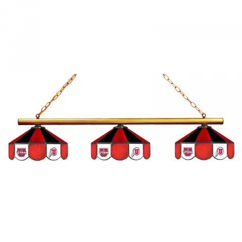 Utah Utes 3 Shade Billiard Light