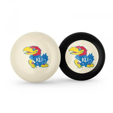 Kansas Jayhawks Cue Ball & Eight Ball Combo