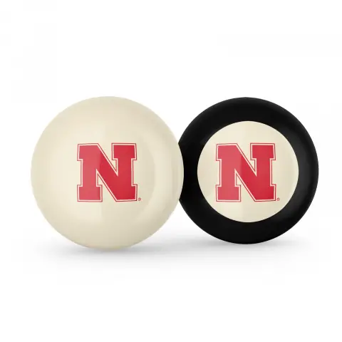 Nebraska Cornhuskers Cue Ball & Eight Ball Combo