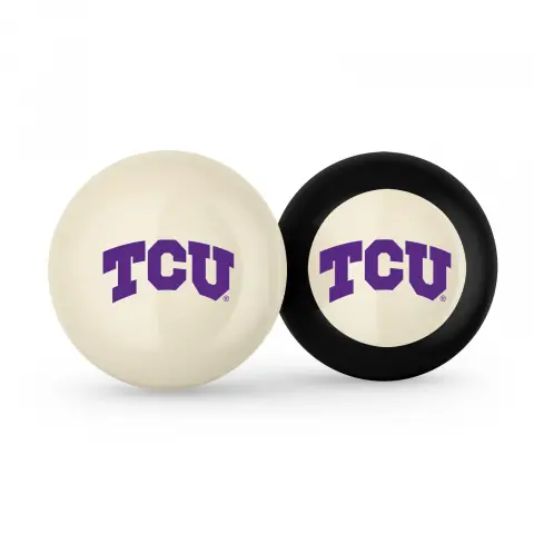 TCU Horned Frogs Cue Ball & Eight Ball Combo