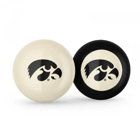 Iowa Hawkeyes Cue Ball & Eight Ball Combo