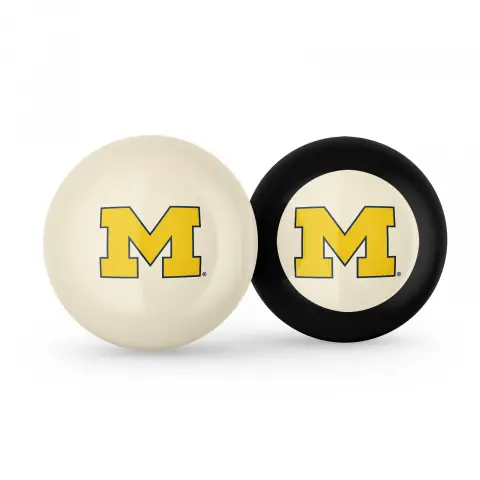 Michigan Wolverines Cue Ball & Eight Ball Combo