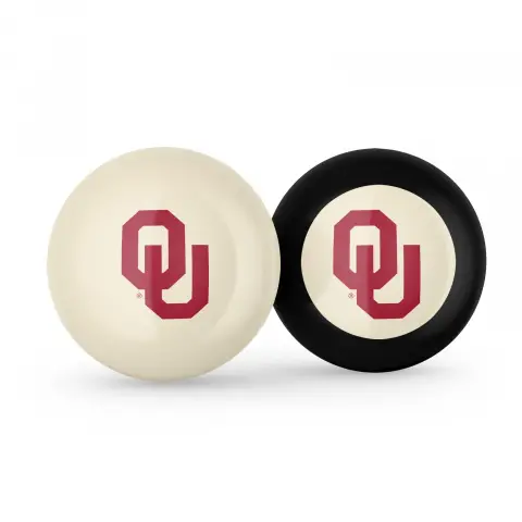 Oklahoma Sooners Cue Ball & Eight Ball Combo