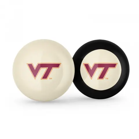 Virginia Tech Hokies Cue Ball & Eight Ball Combo