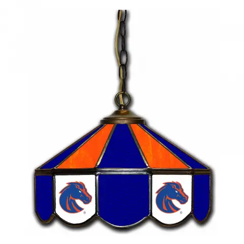 Boise State Broncos 14 Inch Swag Hanging Lamp