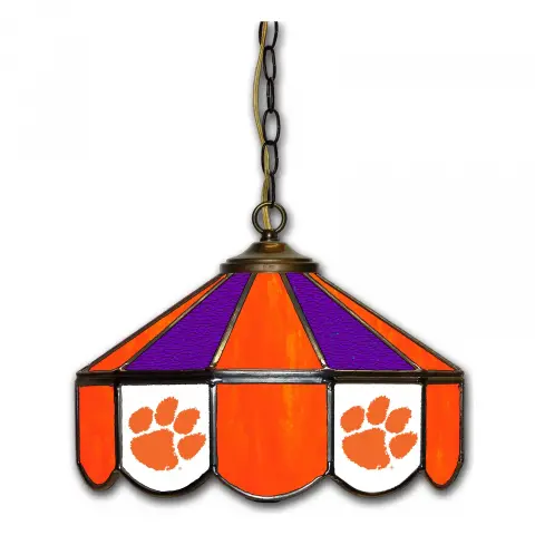 Clemson Tigers 14 Inch Swag Hanging Lamp