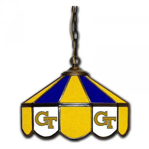 Georgia Tech Yellow Jackets 14 Inch Swag Hanging Lamp