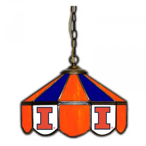 Illinois Fighting Illini 14 Inch Swag Hanging Lamp