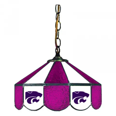Kansas State Wildcats 14 Inch Swag Hanging Lamp