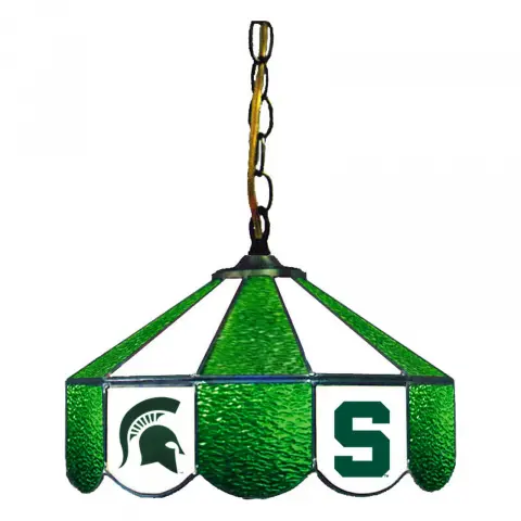 Michigan State Spartans 14 Inch Swag Hanging Lamp